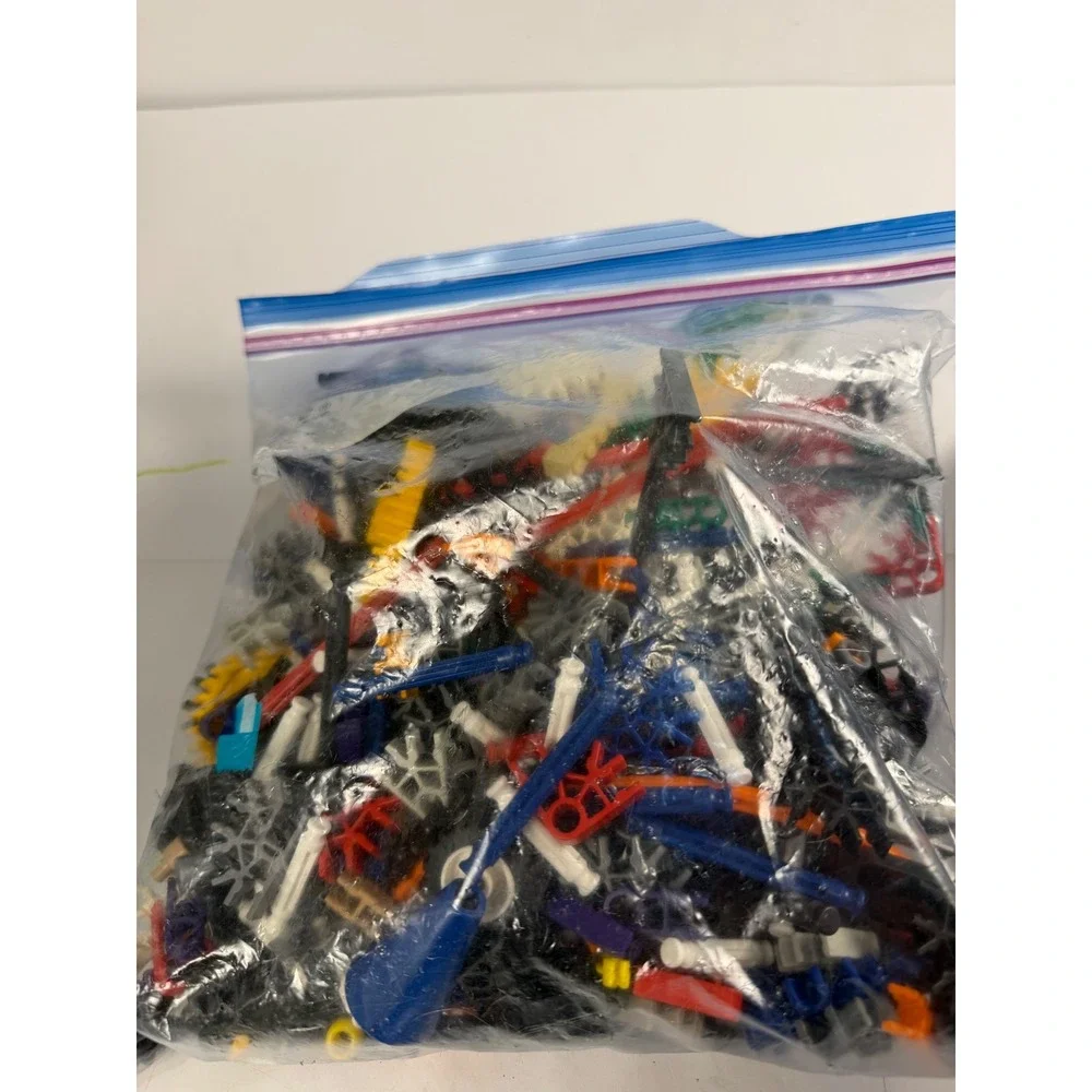 KNEX Building Toy Pieces Parts Bulk Lot Rods Connectors Gears 1lb 8.4oz Mixed